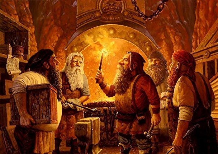 The creation of Thor's hammer